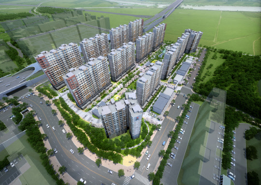 광산 쌍용예가 플래티넘 조감도. <쌍용건설 제공>